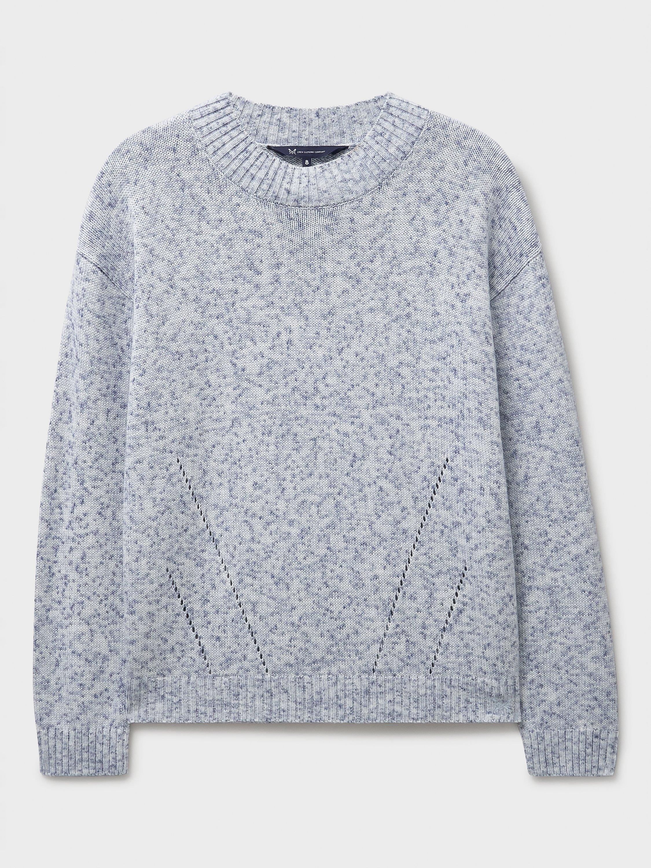 Product image 5 of 5, which shows Crew Clothing Crew Neck Painted Yarn Jumper, Multi, 10