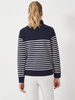 Crew Clothing Half Zip Funnel Neck Sweater - view 2, Multi/Blue