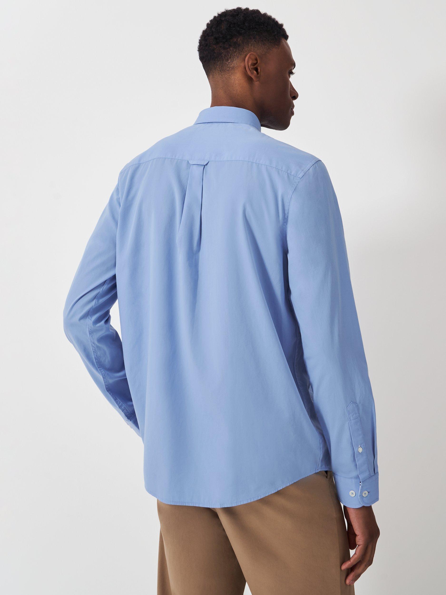 Product image 2 of 5, which shows Crew Clothing Cotton Poplin Shirt, Light Blue, XS