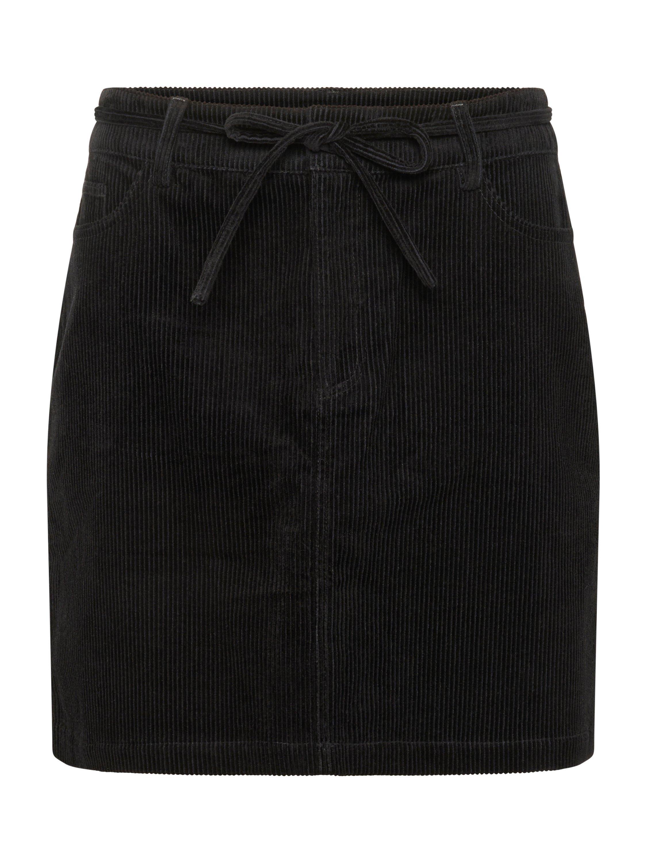 Product image 5 of 6, which shows KAFFE KAkerstin Cotton Mini Skirt, Black, 8