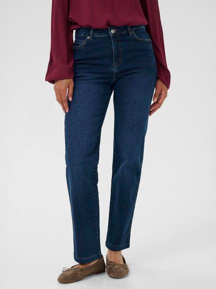 KAFFE Maris Mid Rise Jeans, Dark Blue, Dark Blue