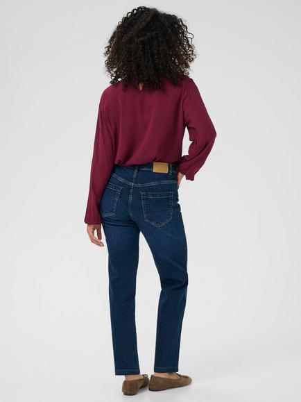KAFFE Maris Mid Rise Jeans, Dark Blue - view 2, Dark Blue