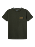 Hackett London Kids' Cotton Short Sleeved Velospeed T-Shirt, Hunter Green