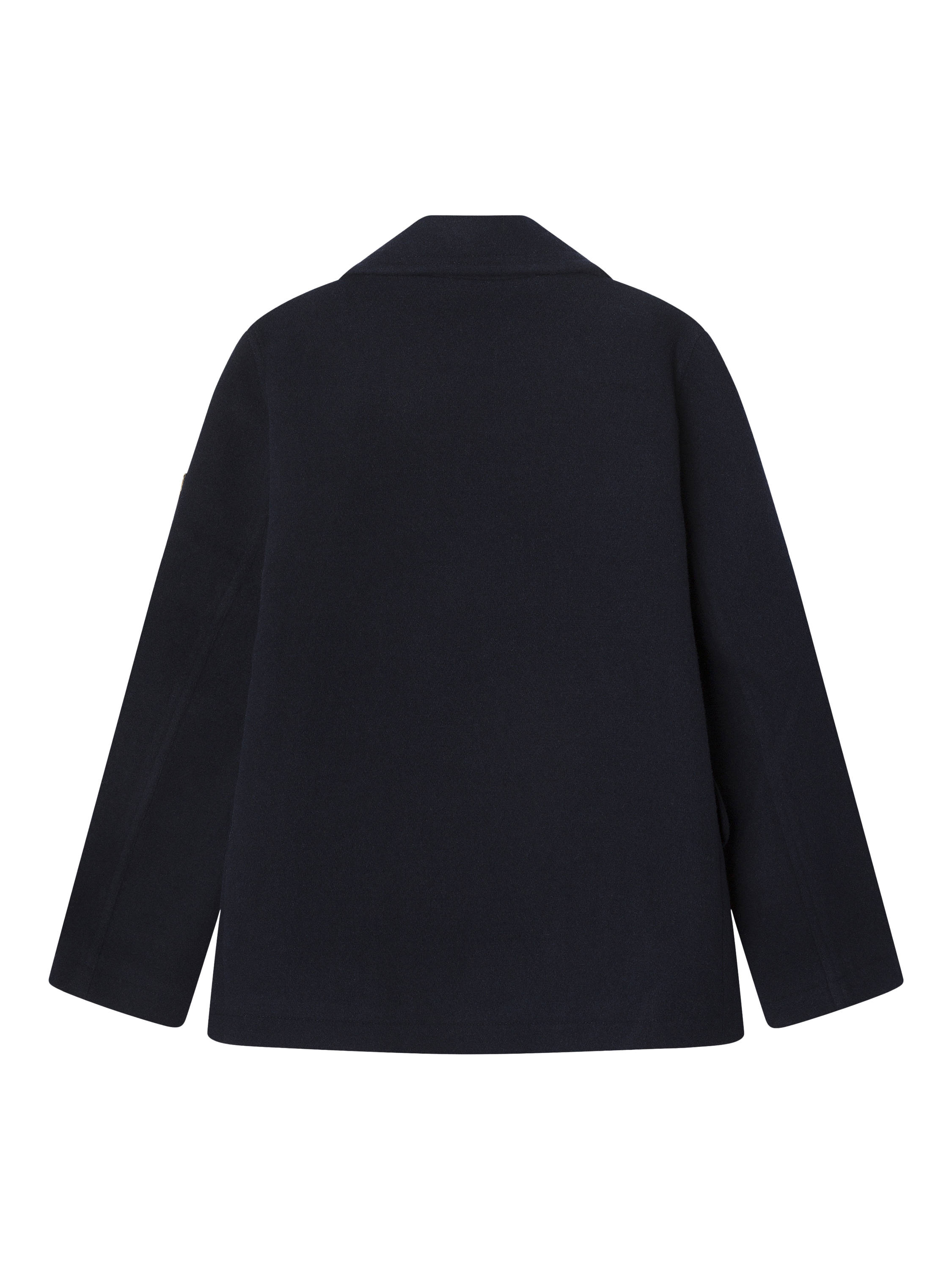 Product image 2 of 4, which shows Hackett London Kids' Wool Blend Double Breasted Pea Coat, Midnight Blue, 15 years