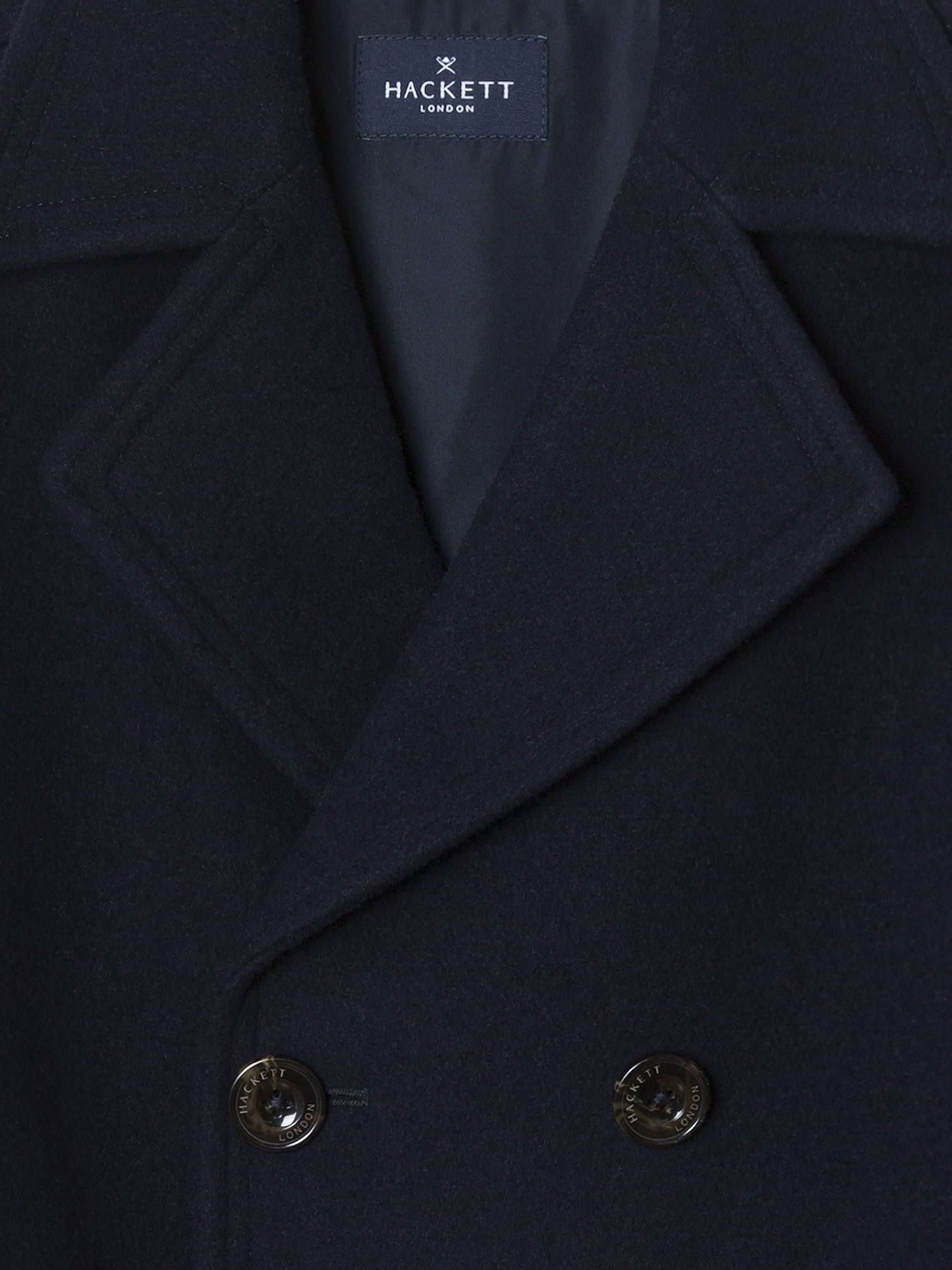 Product image 3 of 4, which shows Hackett London Kids' Wool Blend Double Breasted Pea Coat, Midnight Blue, 15 years