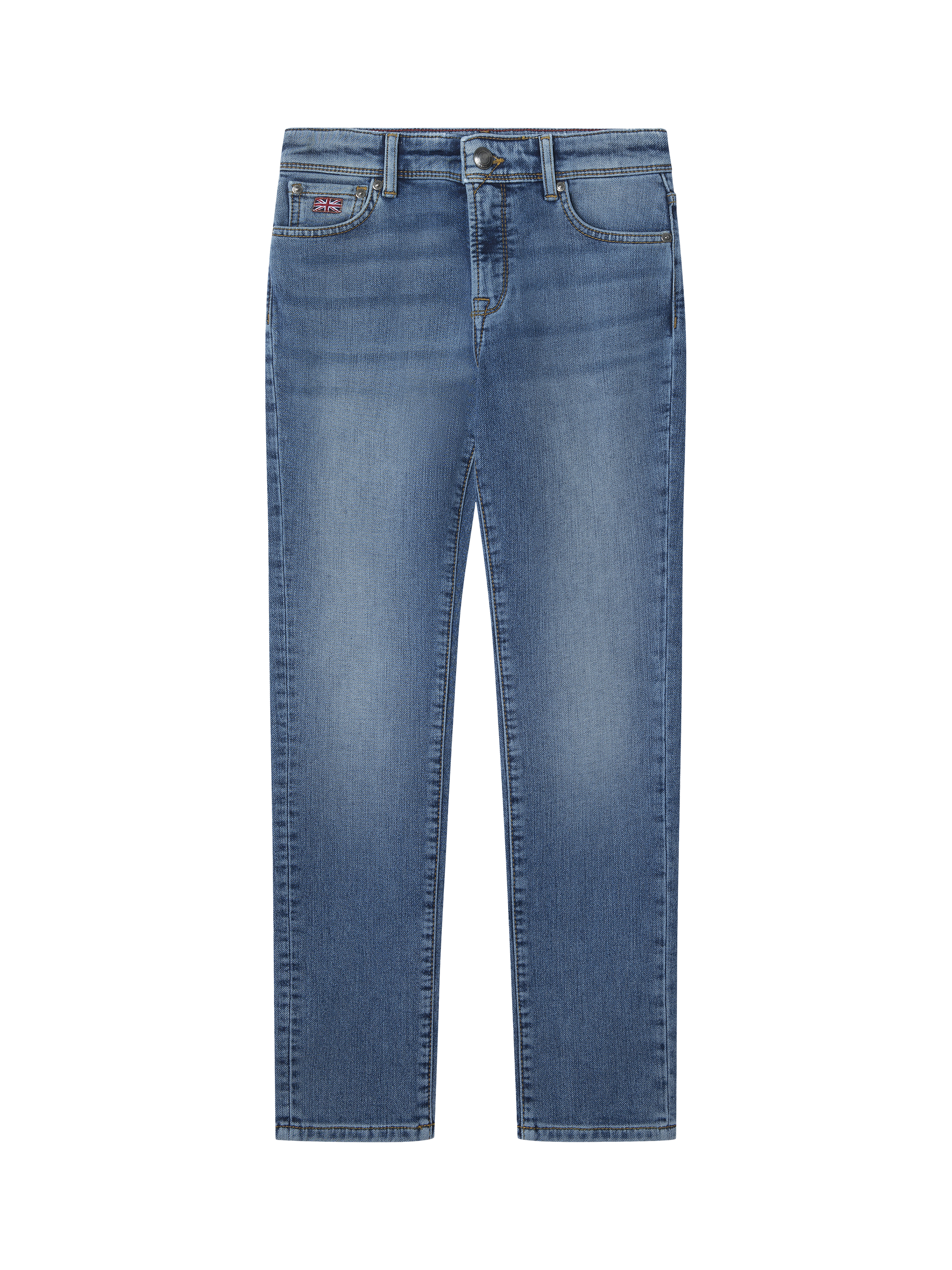 Product image 1 of 4, which shows Hackett London Kids' Five Pocket Jeans, Denim Blue, 2 years