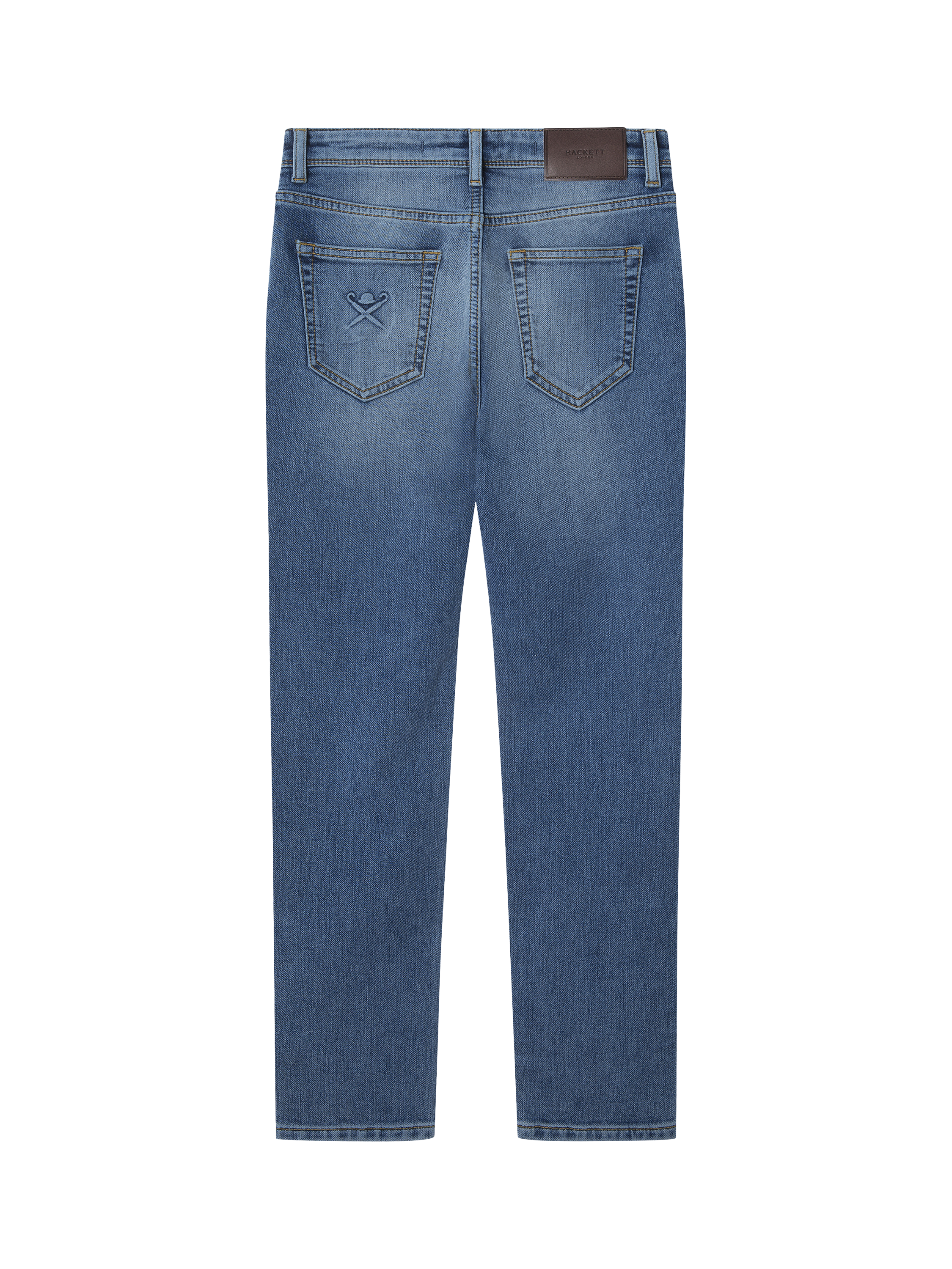 Product image 2 of 4, which shows Hackett London Kids' Five Pocket Jeans, Denim Blue, 2 years