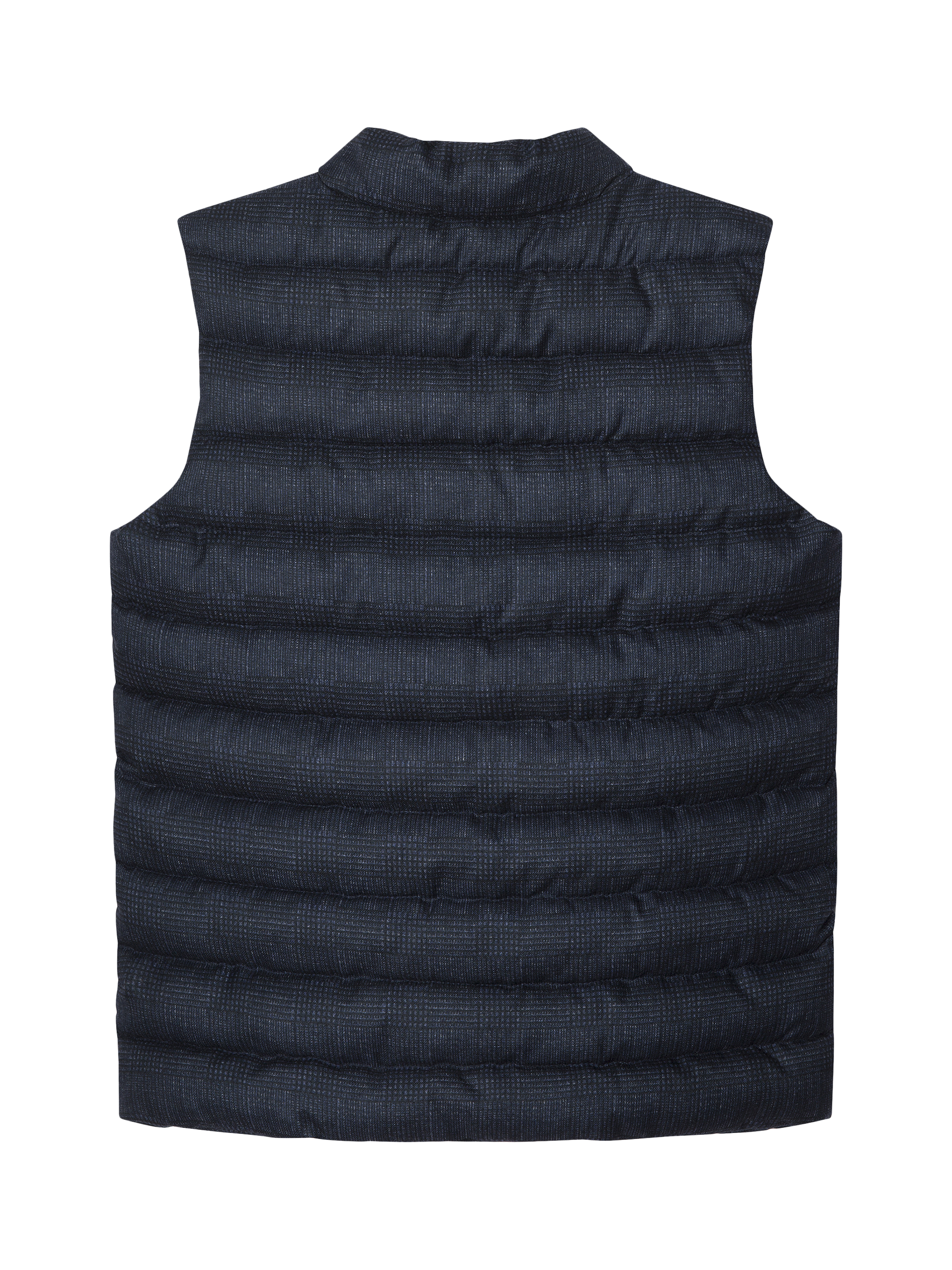 Product image 2 of 4, which shows Hackett London Kids' Padded Checked Gilet, Midnight Blue, 2 years