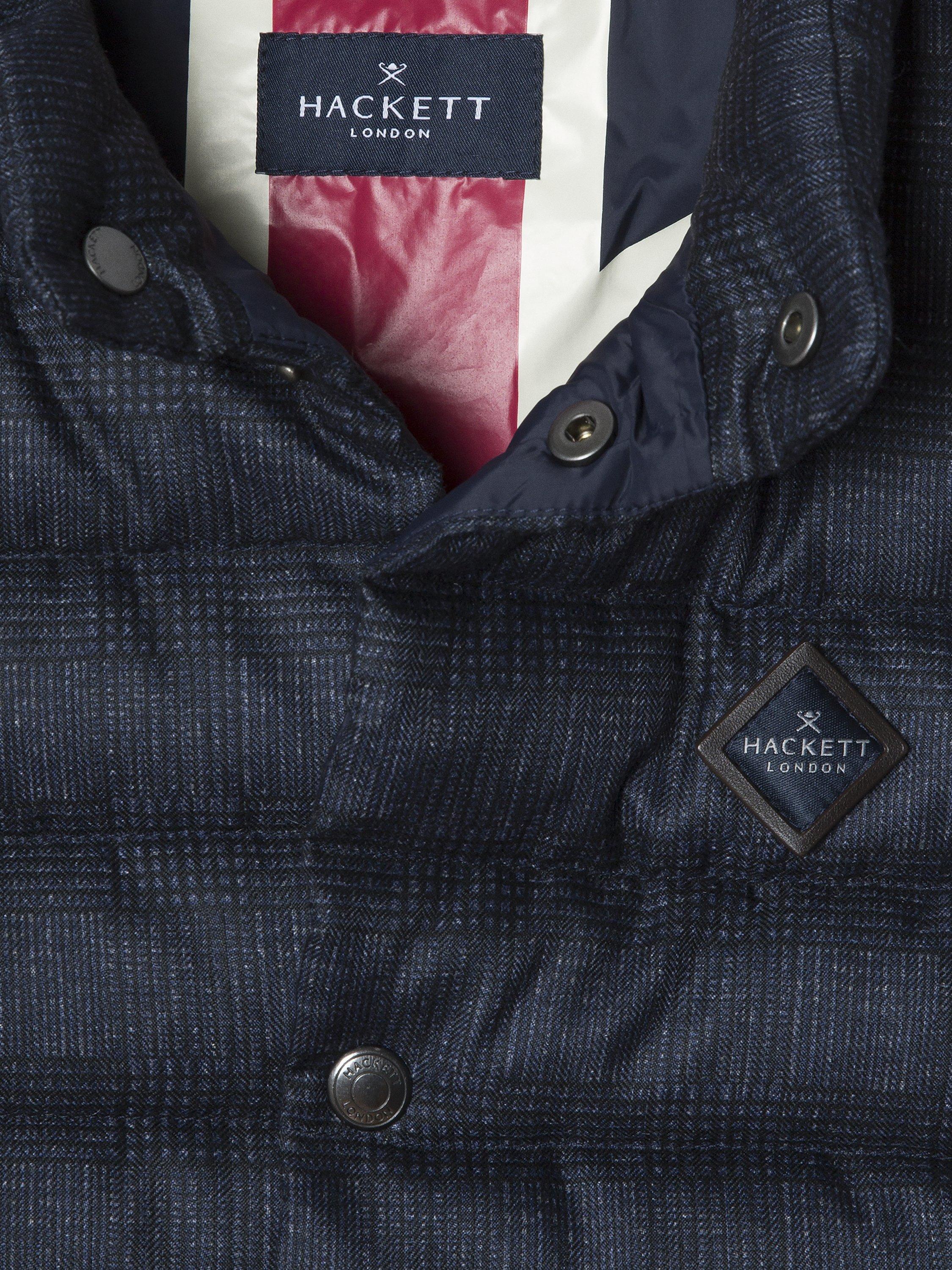 Product image 4 of 4, which shows Hackett London Kids' Padded Checked Gilet, Midnight Blue, 2 years