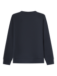Hackett London Kids' Cotton Blend Crew Neck Sweatshirt, Midnight Blue
