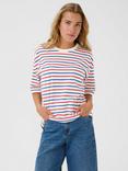 KAFFE KAwinny Stripe Cotton T-Shirt