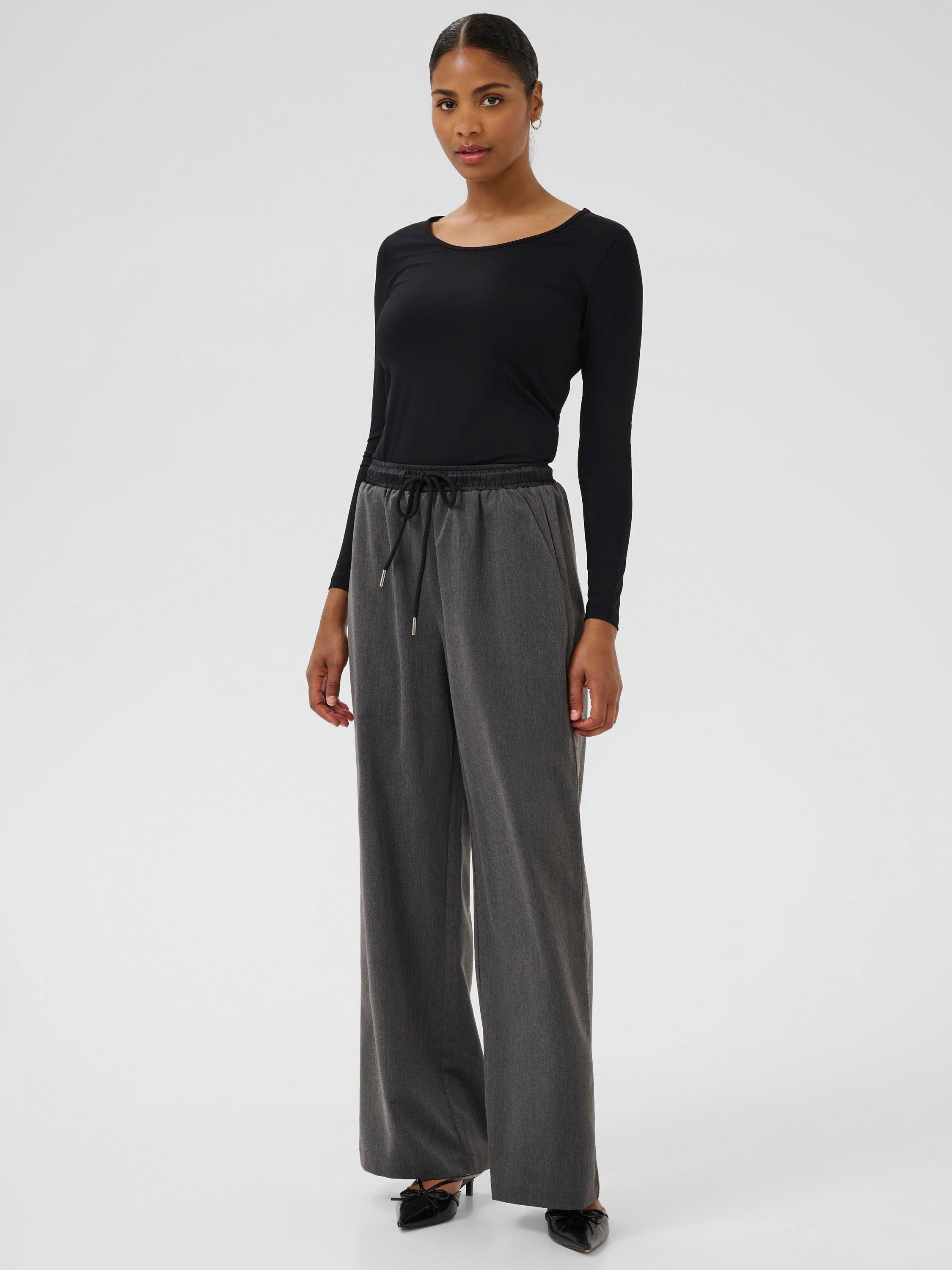 Product image 3 of 6, which shows KAFFE KAarina Long Sleeve T-Shirt, Black, XS