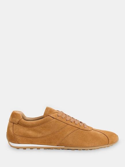 Whistles Soft Suede Unlined Trainers, Tan, Tan
