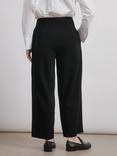 Albaray Tailored Barrel Leg Trousers, Black