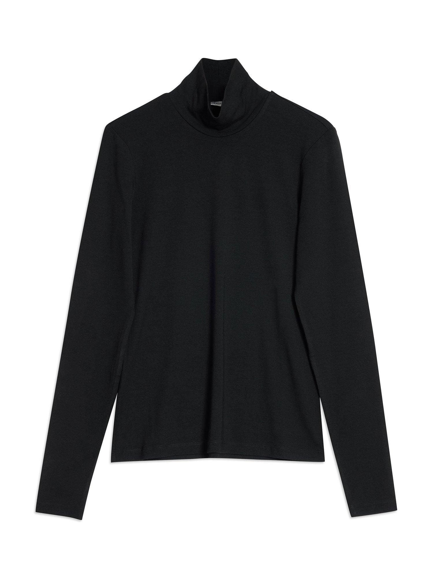 Product image 4 of 5, which shows Albaray Jersey Turtleneck Top, Black, 8