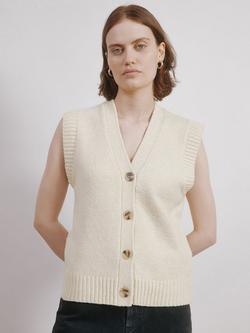 Albaray Cosy Button Tank Top, Oatmeal, Oatmeal