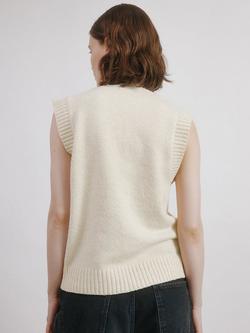Albaray Cosy Button Tank Top, Oatmeal - view 2, Oatmeal