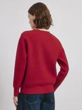 Albaray Crew Neck Knit Jumper, Red
