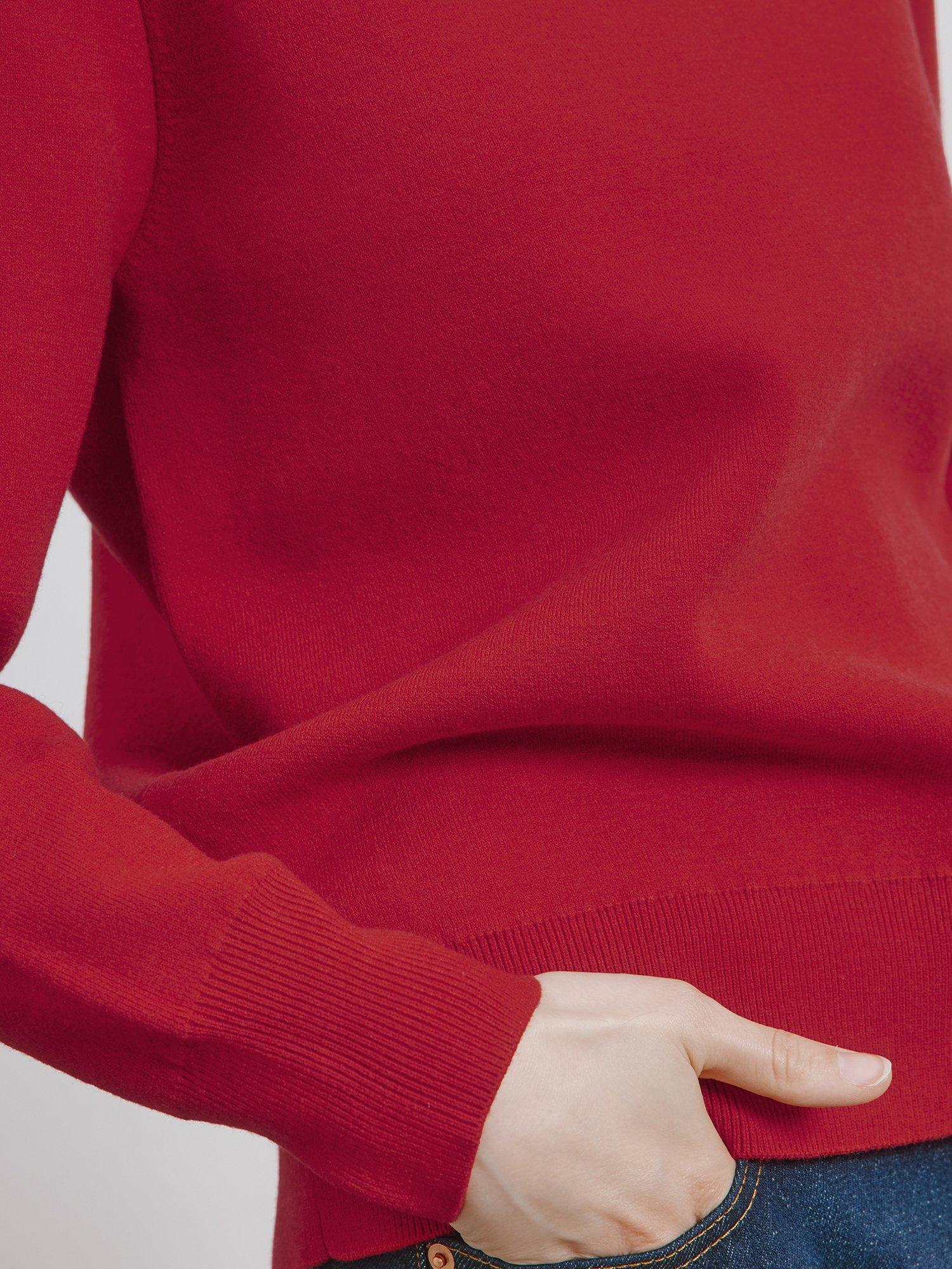 Product image 4 of 5, which shows Albaray Crew Neck Knit Jumper, Red, 8