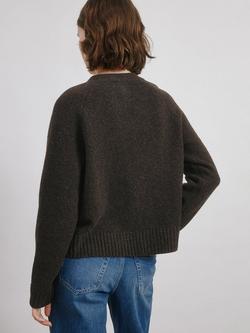 Albaray Cosy Patch Pocket Cardigan - view 2, Chocolate