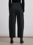 Albaray Mid Rise Barrel Leg Jeans, Black