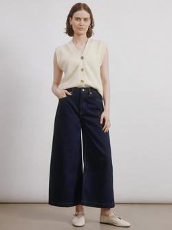 Albaray Denim Wide Leg Culottes, Indigo, Indigo