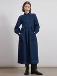 Albaray Patch Pocket Denim Midi Dress, Blue