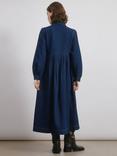 Albaray Patch Pocket Denim Midi Dress, Blue