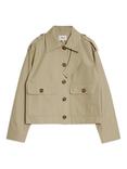 Albaray Twill Blend Trench Jacket, Beige