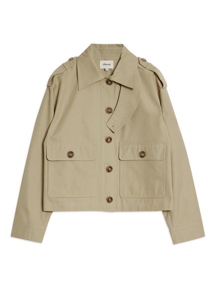 Albaray Twill Blend Trench Jacket, Beige, Beige