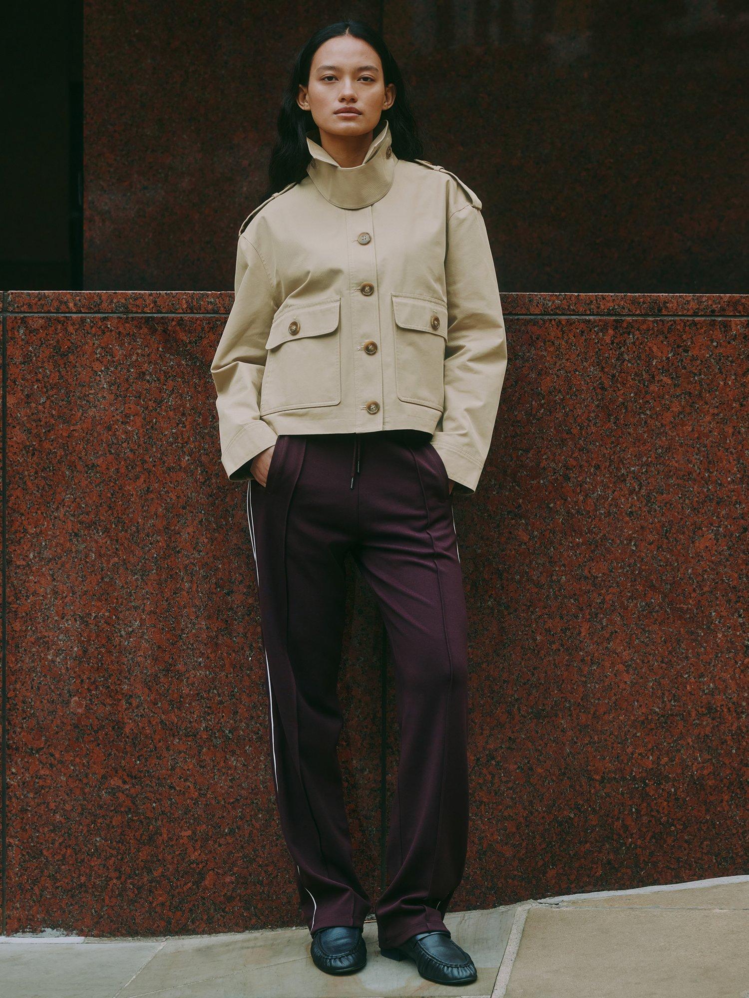 Product image 7 of 7, which shows Albaray Twill Blend Trench Jacket, Beige, 8