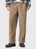 AllSaints Dunstan Corduroy Trousers, Brown Mid
