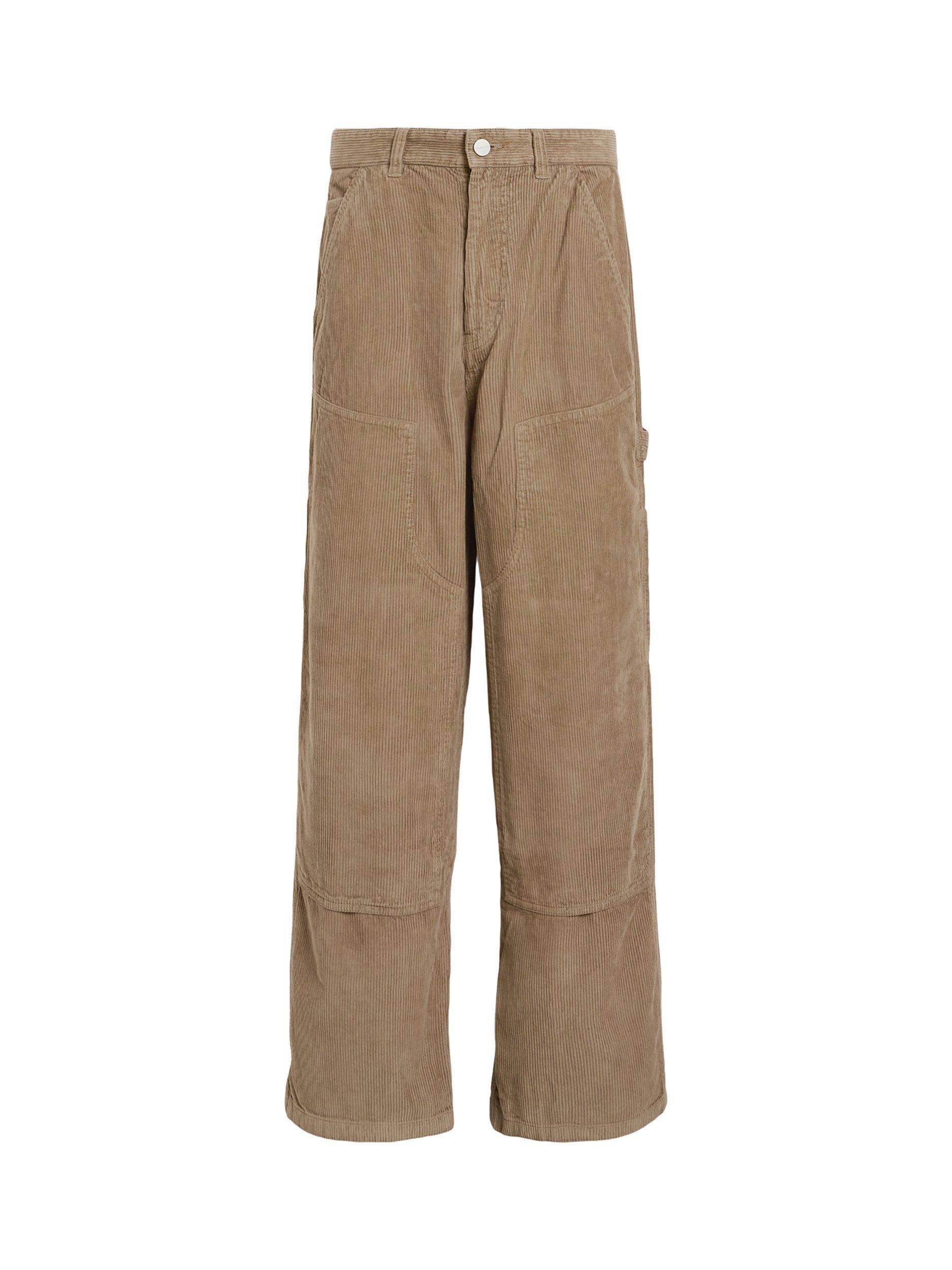 Product image 4 of 10, which shows AllSaints Dunstan Corduroy Trousers, Brown Mid, 28R