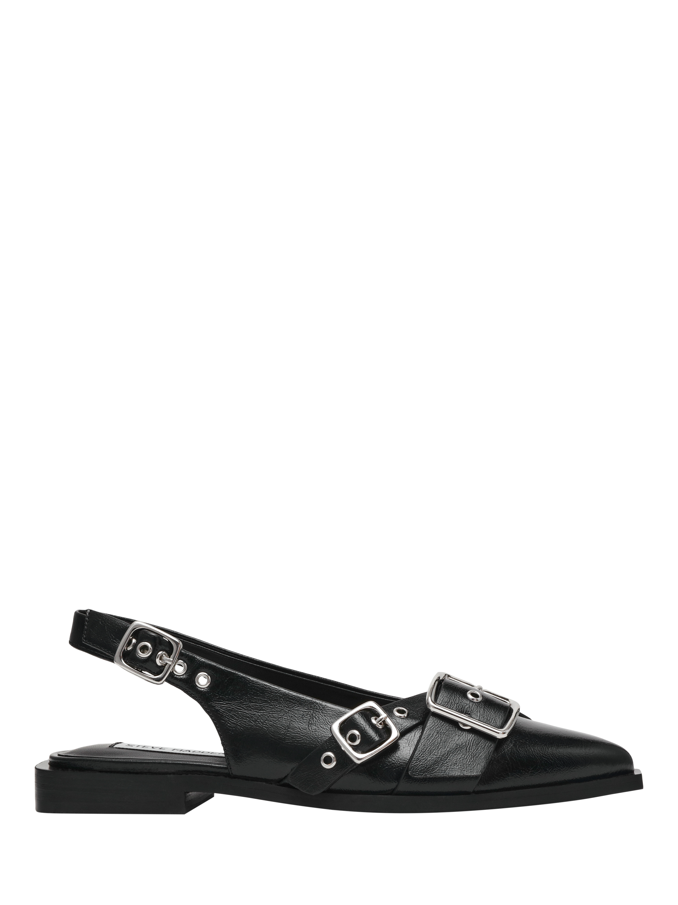 Product image 1 of 7, which shows Steve Madden Grezley Pointed Slingback Court Shoes , Black, EU37