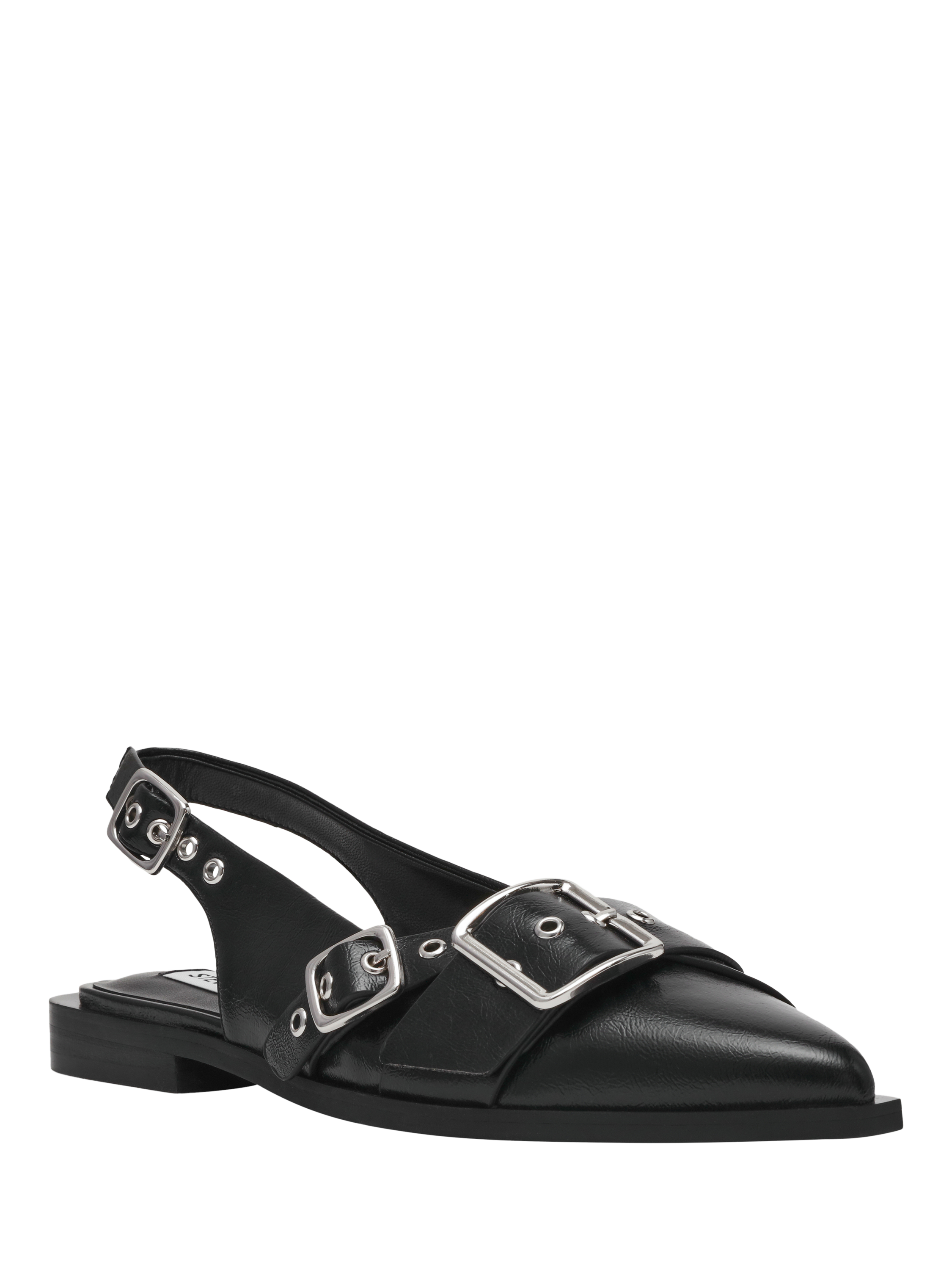 Product image 2 of 7, which shows Steve Madden Grezley Pointed Slingback Court Shoes , Black, EU37