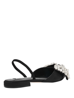 Steve Madden Sloane Satin Ballerina Pumps, Black - view 2, Black