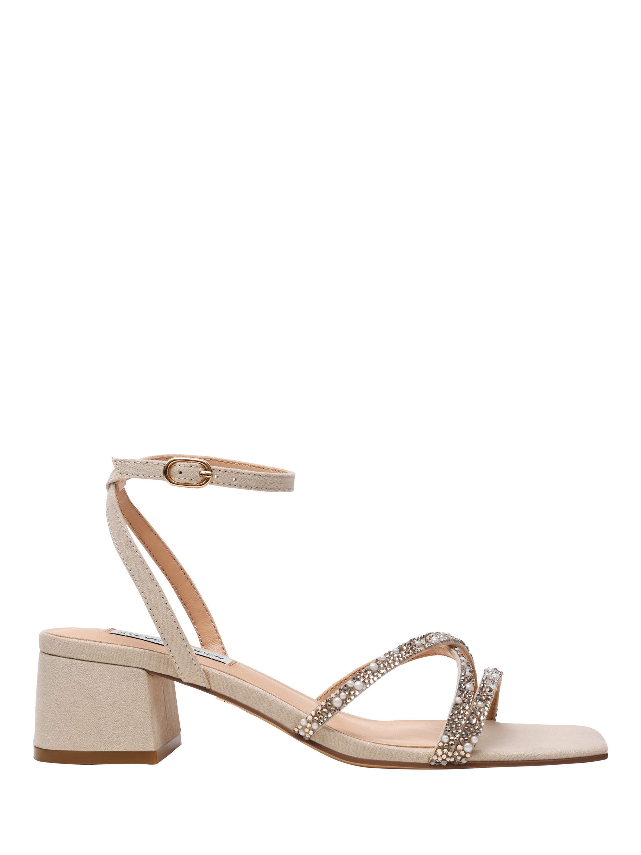 Steve Madden Gabby Pearl Embellished Slingback Sandals, Beige