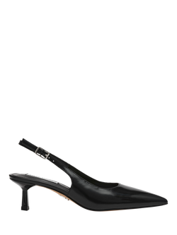 Steve Madden Korra Smooth Leather Court Shoes, Black