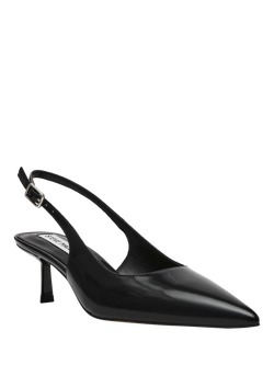 Steve Madden Korra Smooth Leather Court Shoes - view 2, Black