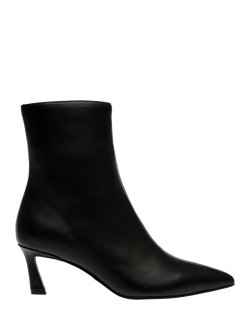 Steve Madden Lulah Leather Stiletto Heel Ankle Boots, Black, Black