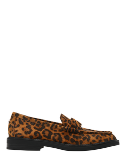 Steve Madden Adison Leapord Print Slip-On Flats, Brown/Black