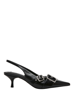 Steve Madden Lezley Slingback Stiletto Heels, Black