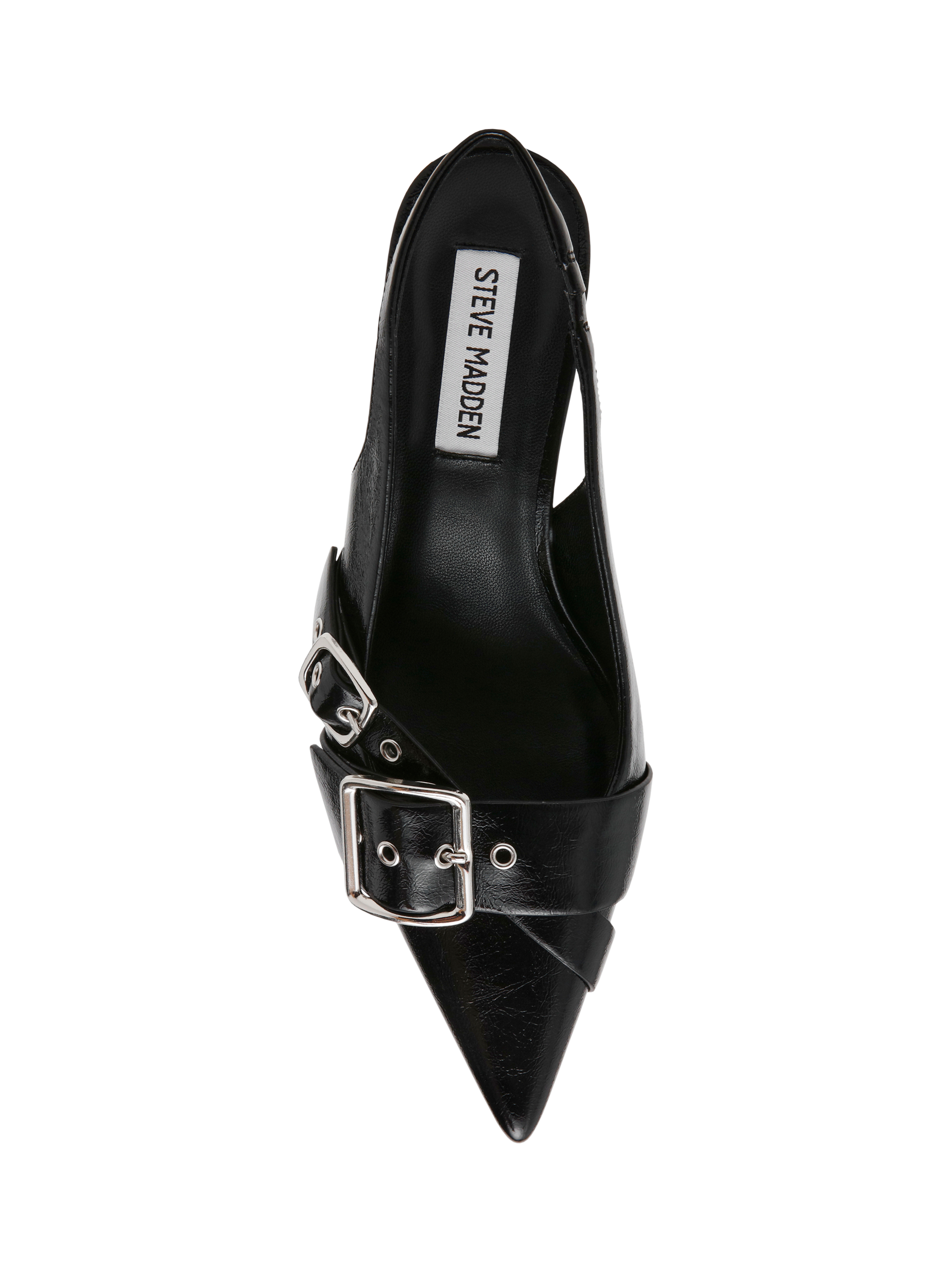 Product image 5 of 7, which shows Steve Madden Lezley Slingback Stiletto Heels, Black, EU37