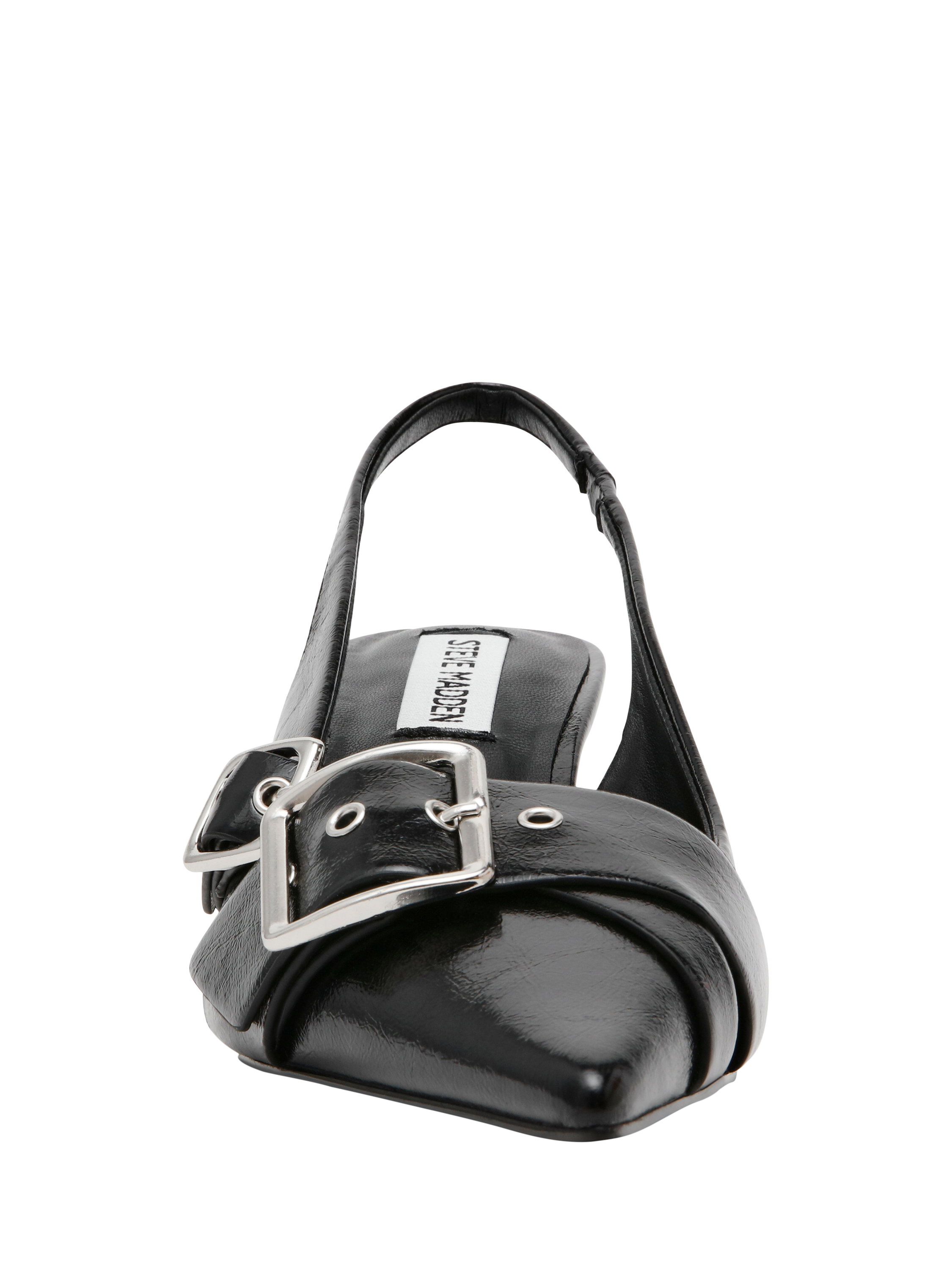 Product image 7 of 7, which shows Steve Madden Lezley Slingback Stiletto Heels, Black, EU37