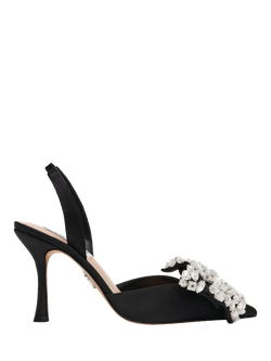 Steve Madden Lovies Gem Bow Slingback Stiletto Heels, Black