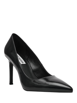 Steve Madden Leather Stiletto Court Shoes - view 2, Black