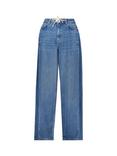 Baukjen Leonor Wide Leg Jeans, Mid Indigo Wash