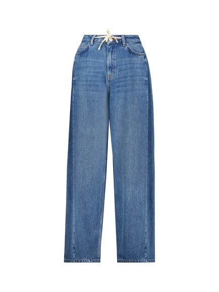 Baukjen Leonor Wide Leg Jeans, Mid Indigo Wash, Mid Indigo Wash