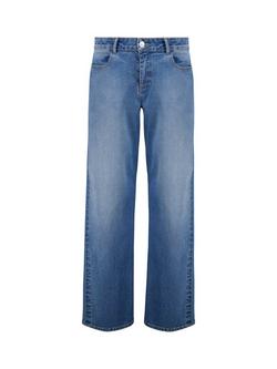 Baukjen Stretch Slouch Wide Leg Jeans, Mid Indigo, Mid Indigo