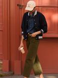 Baukjen Terri Bomber Jacket, Classic Navy/Cream